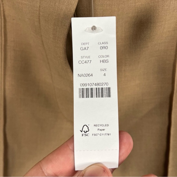 NWT J. Crew Carreman Natalia Pant in Four-Season Stretch Camel 4 - Picture 10 of 12